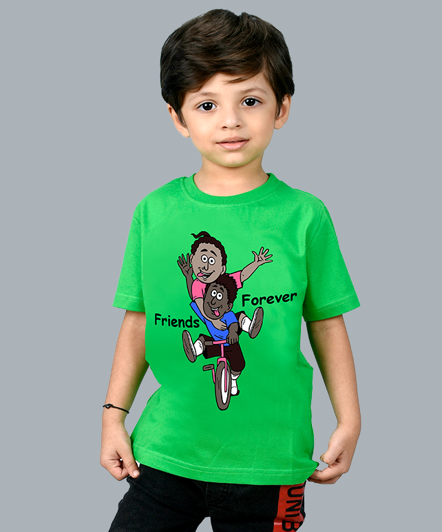 Friends Forever Green T-shirt for kid